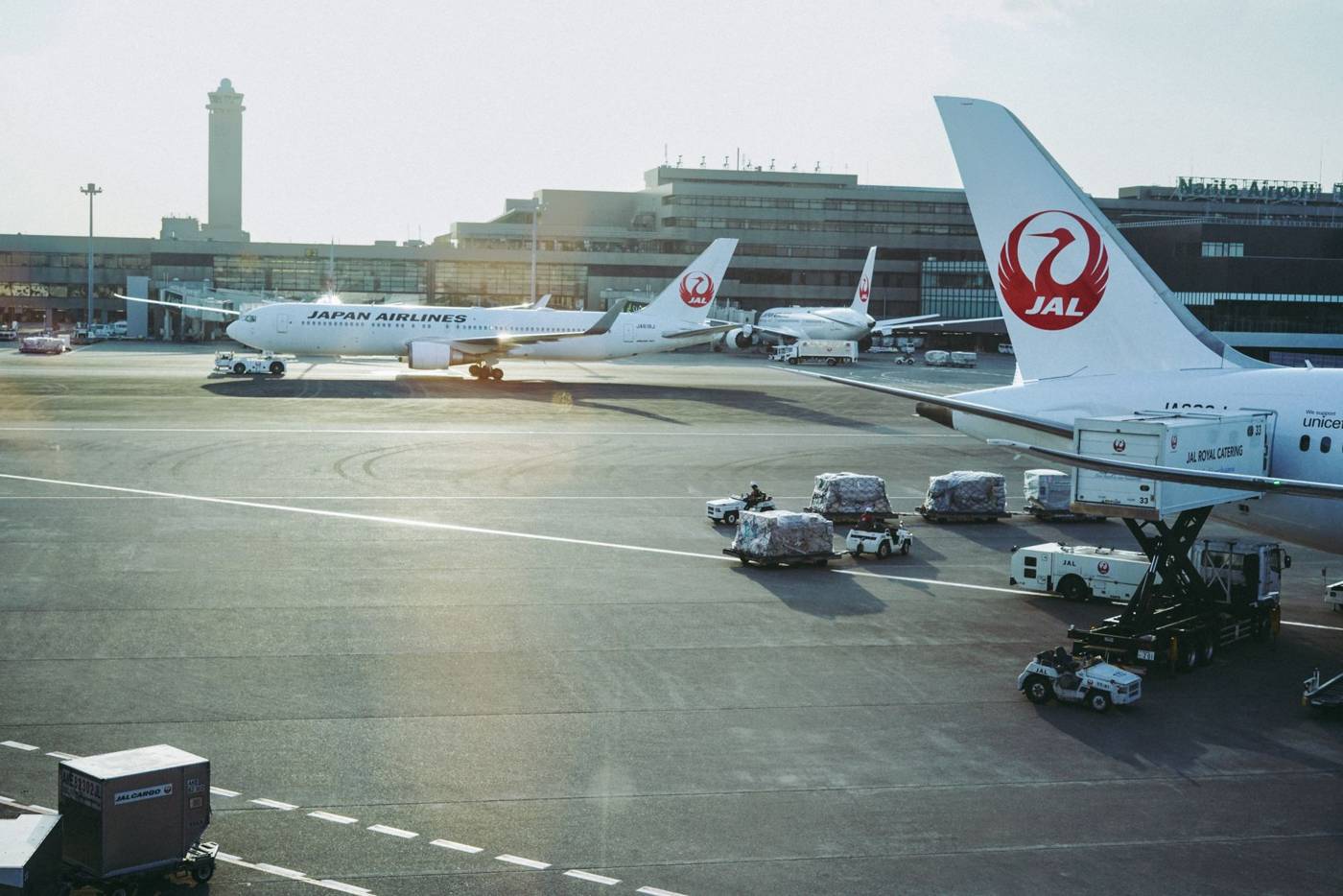 Cargo aircraft airport tarmac