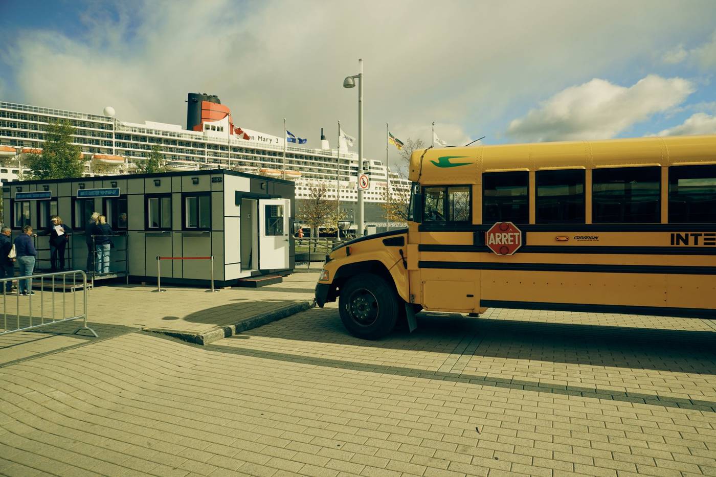 Cruise port terminal passengers