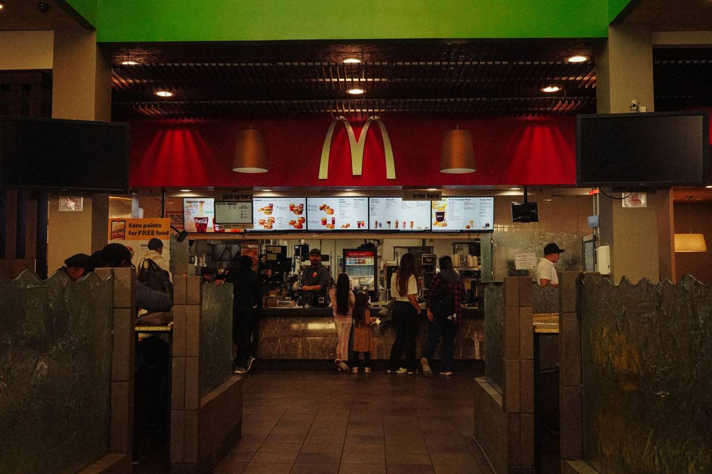 Fast food chain trading floor