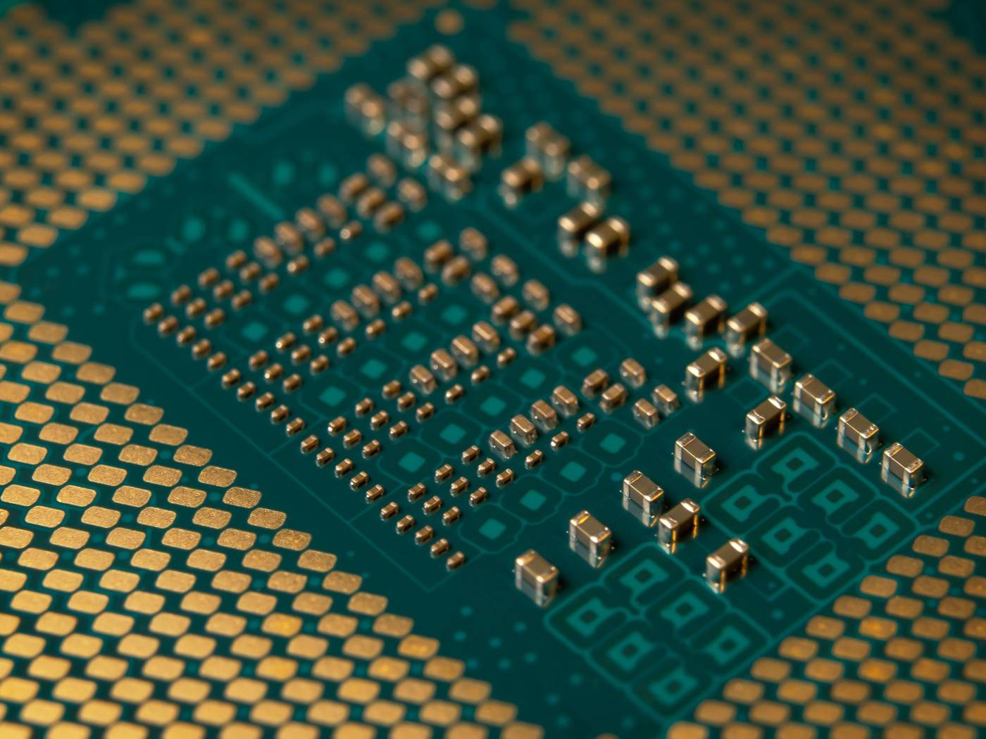 Semiconductor chip close up