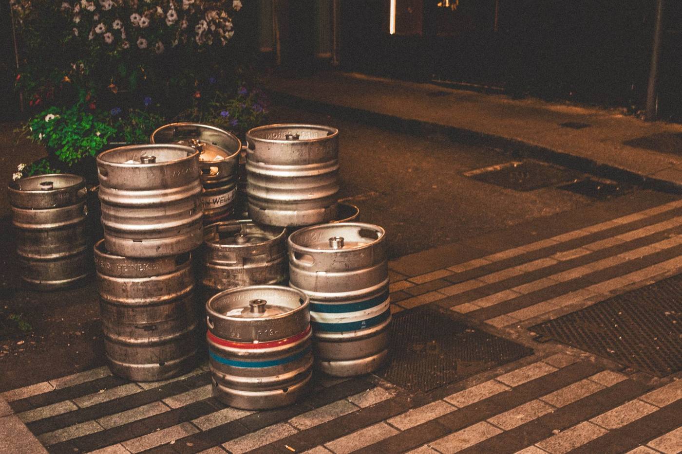 Empty beer brewery