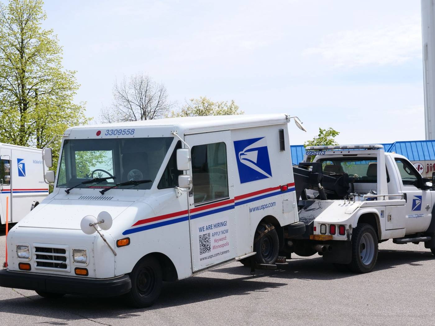 Us postal service delivery truck